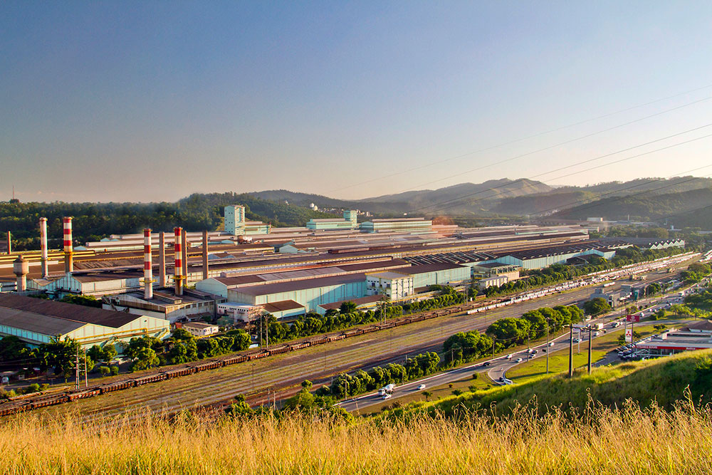 Vista área da Usina de Ipatinga